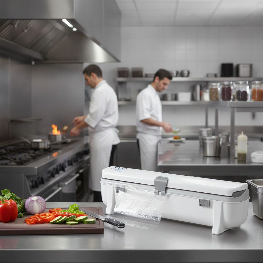 Strong Plastic Wrap Dispenser for Food Preparation