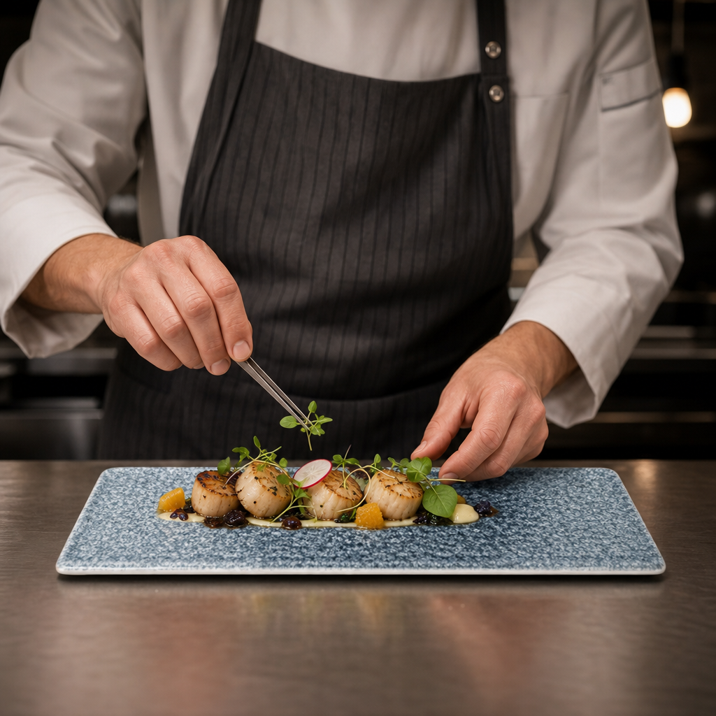 Oblong Plates x 330 110mm Vitrified Ceramic for Catering (Pack of 6)