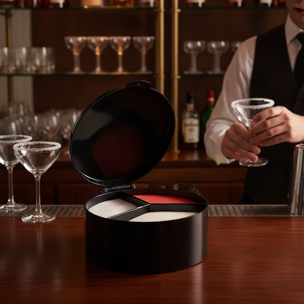 Plastic 3 Tier Glass Rimmer 365mm for Efficient Cocktail Service