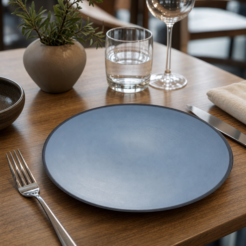 Round Plates 203mm Teal Melamine for Foodservice Occasions (Pack of 24)