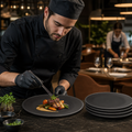 Slate Plates 270mm Ceramic for Stylish Dining (Pack of 6)