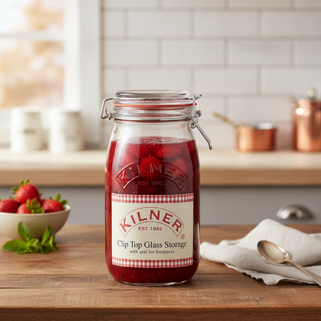 Glass Clip Top Preserve Jar 2000ml for Home Preserving
