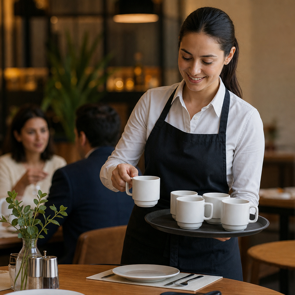 Stacking Mugs 280ml Porcelain for Cafés & Restaurants (Pack of 36)