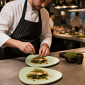 Plates 265mm Green Vitrified Ceramic for Hospitality (Pack of 12)