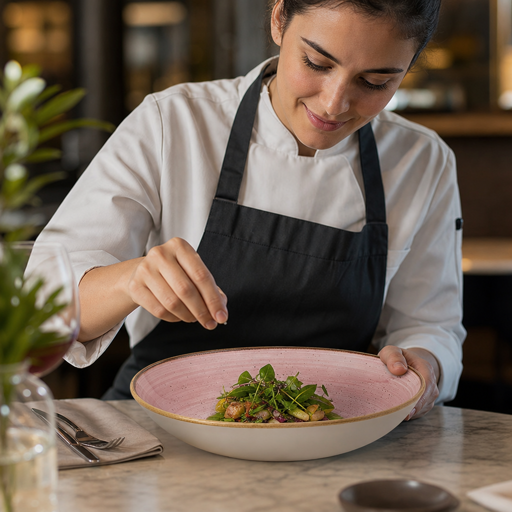 Stonecast Coupe Bowls in Petal Pink 40oz for Unique Dining Experiences
