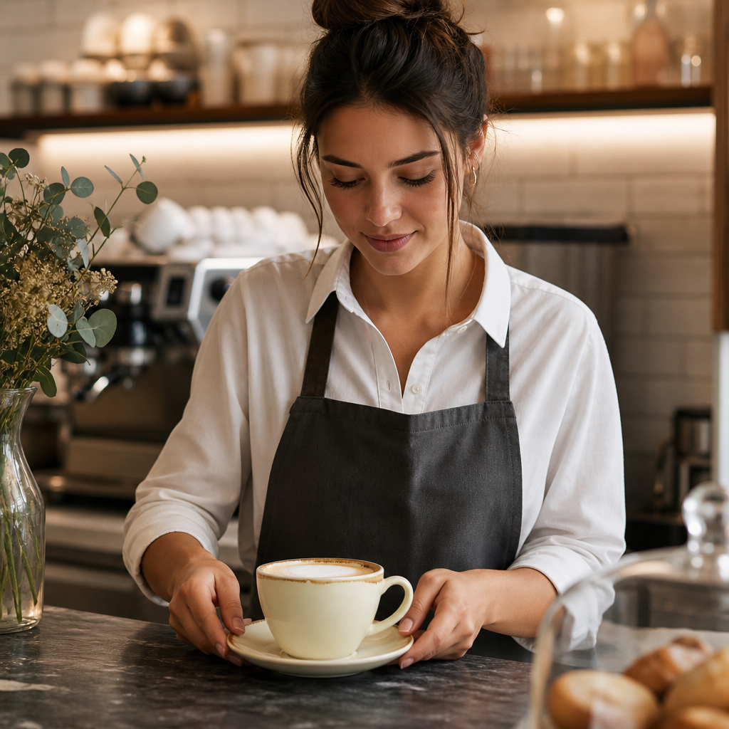 Cappuccino Cups 340ml Porcelain for Contemporary Cafés (Pack of 6)