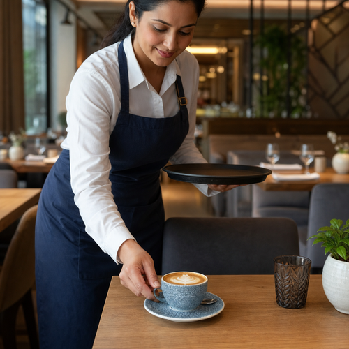 Cappuccino Saucer Vitrified Ceramic for Hospitality (Pack of 12)