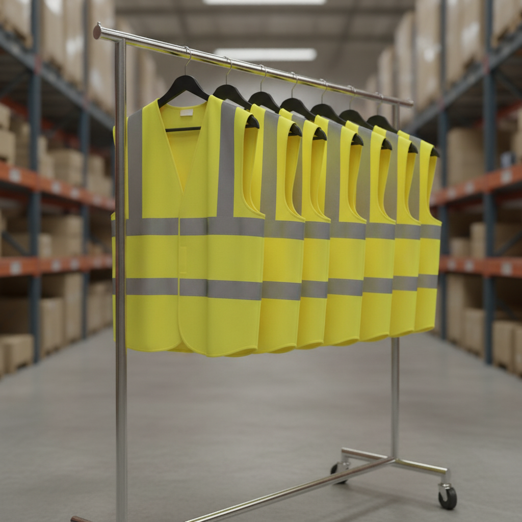 Polyester Hi Vis Waistcoat Yellow for Team Safety (Pack of 10)