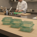 Polypropylene Small Burger Boxes 500ml for Commercial Use (Pack of 24)