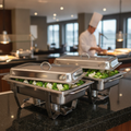 Stainless Steel Chafer Set 9L for Self-Service Buffets (Pack of 2)