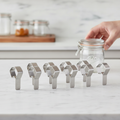 Stainless Steel Jar Cover Clamps for Airtight Sealing (Pack of 8)