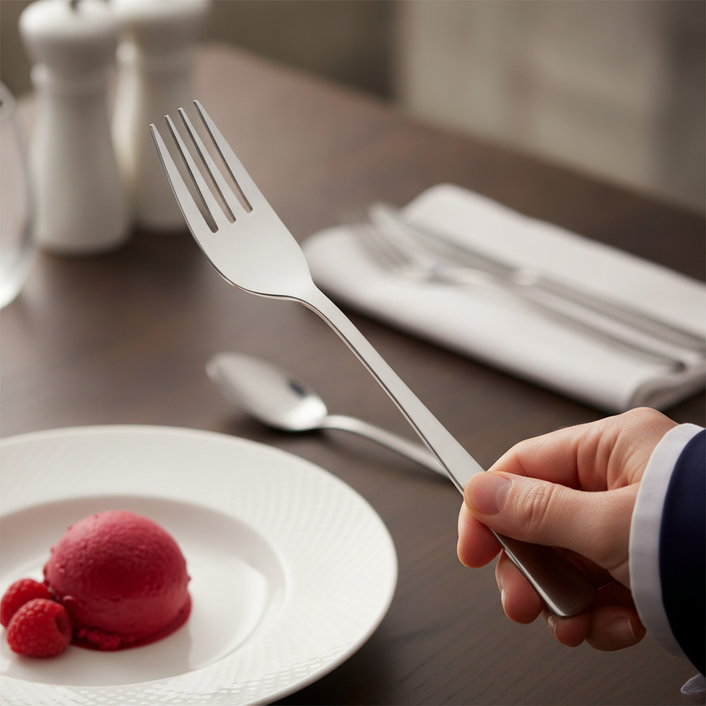 Stainless Steel Dessert Fork 180mm for Modern Table Settings (Pack of 12)