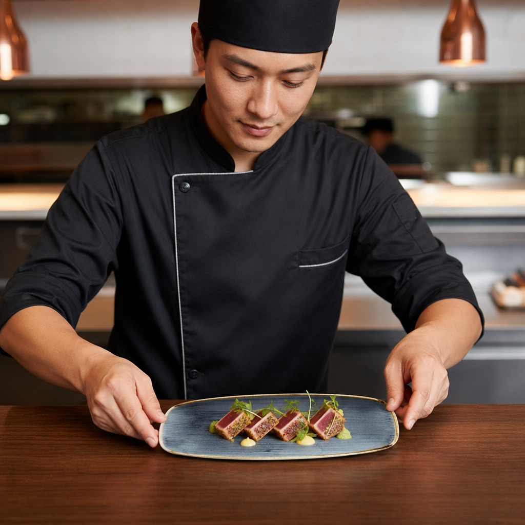 Oblong Chef Plates x 269 127mm Vitrified Ceramic for Restaurants (Pack of 12)