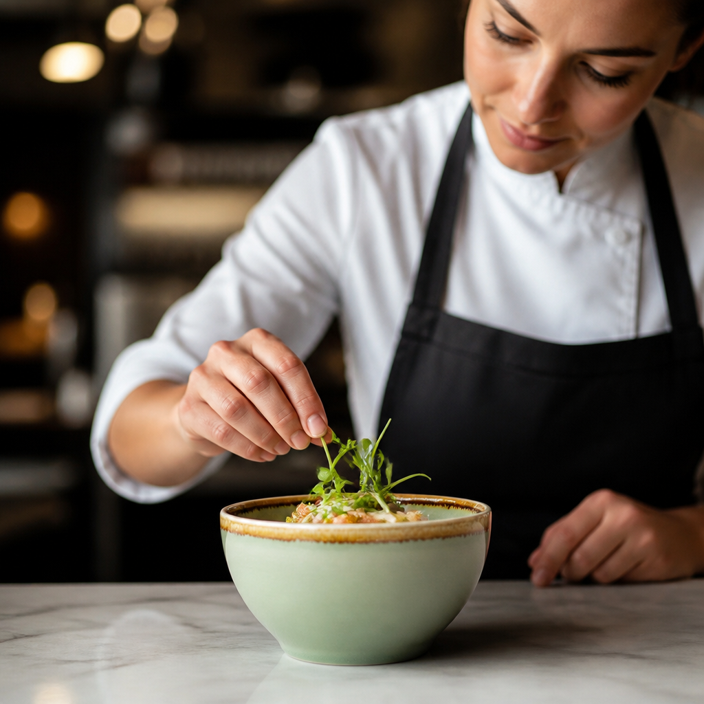 Porcelain Moss Bowl 140mm for Elegant Table Settings