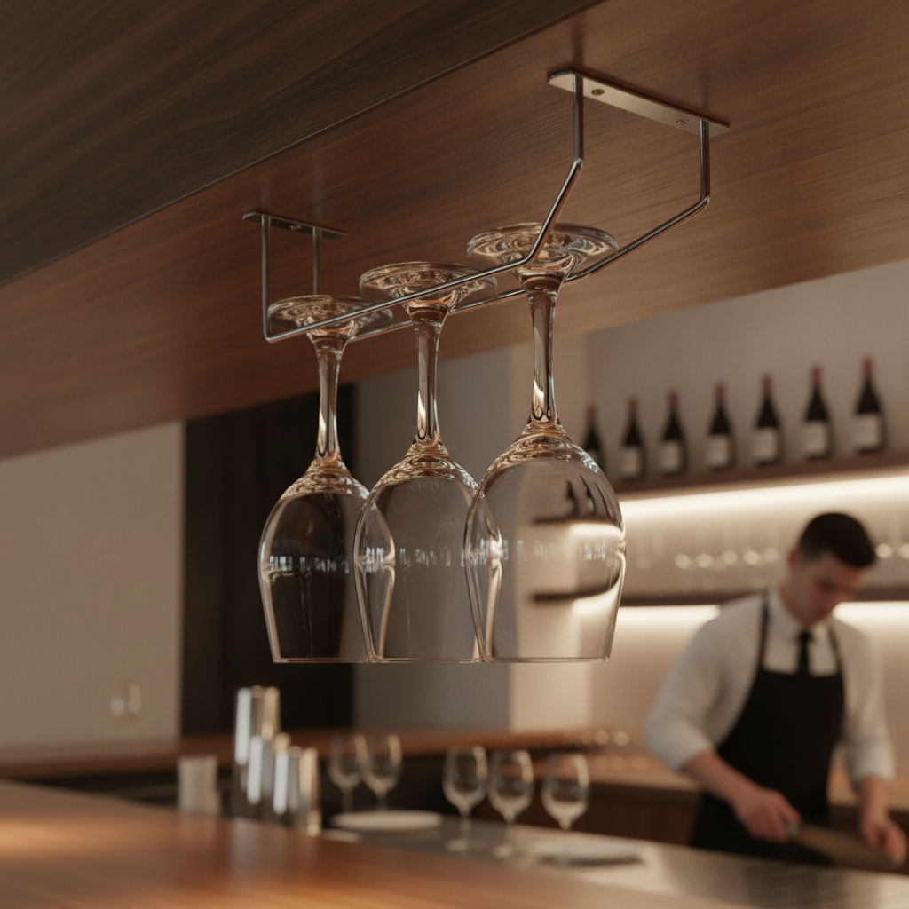 Wire Wine Glass Rack 254mm for Bars & Pubs