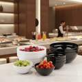 Melamine White Bowl 0.5L for Buffets & Catering