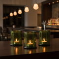Recycled Glass Candleholders 80mm for Restaurants & Bars