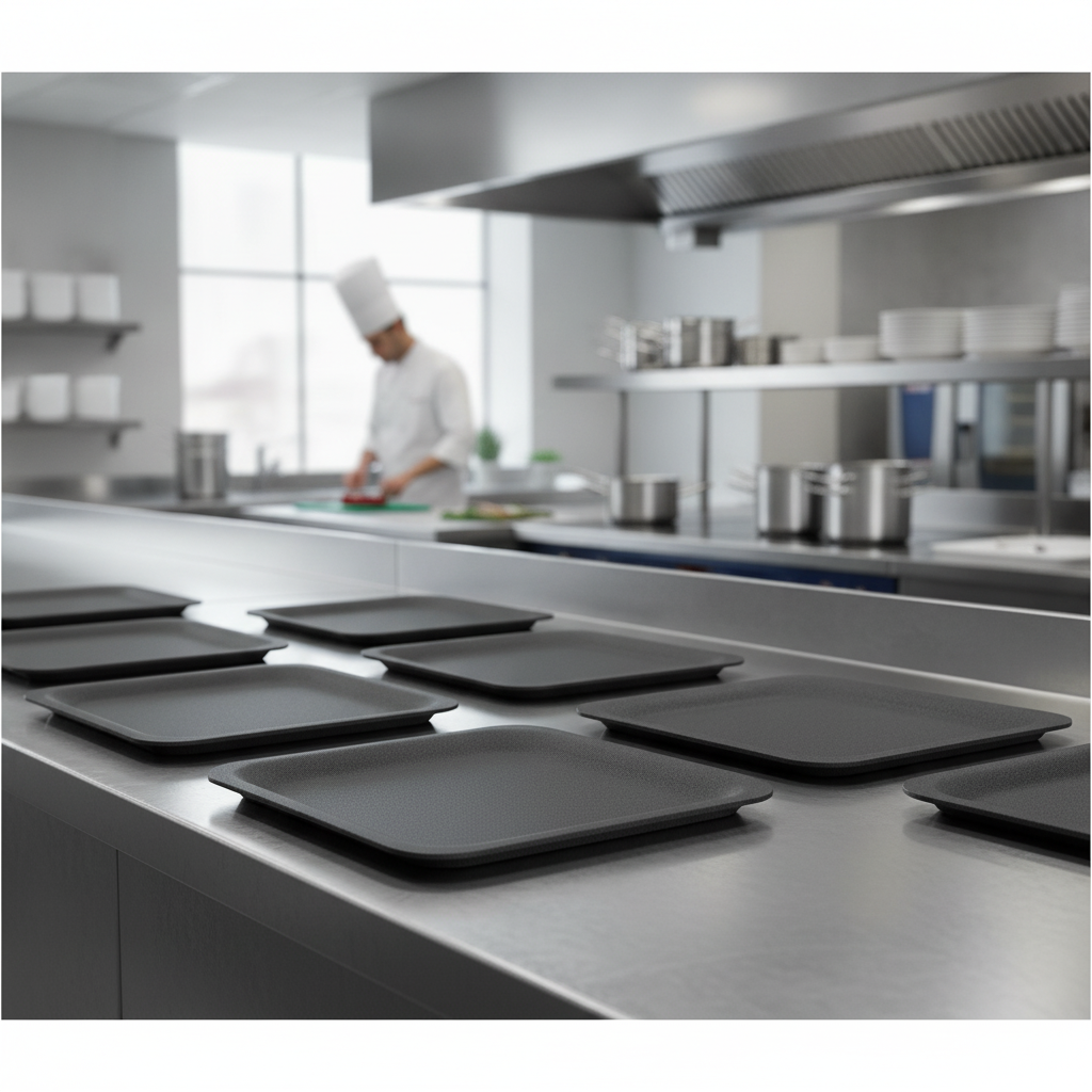 Granite Laminate Rectangular Tray 265x325mm for Cafeterias (Pack of 24)