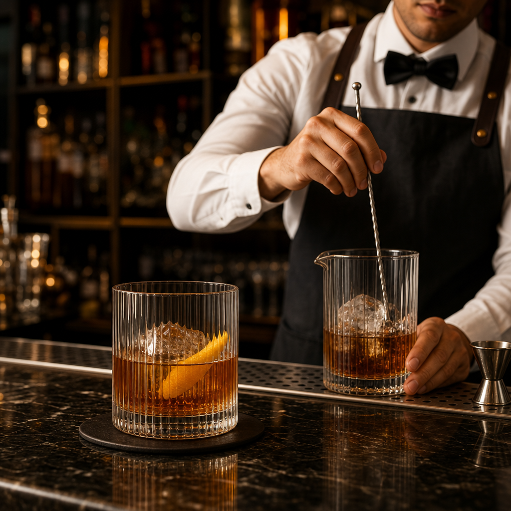 Glass Double Old Fashioned Tumblers 320ml for Cocktails (Pack of 6)
