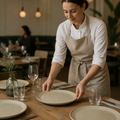 Plates 330mm Stoneware for Dining Tables (Pack of 6)