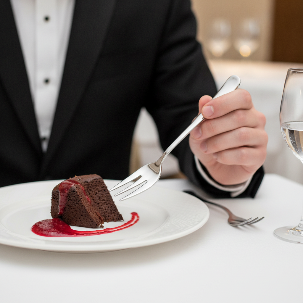 Stainless Steel Cake Forks for Elegant Dining (Pack of 12)