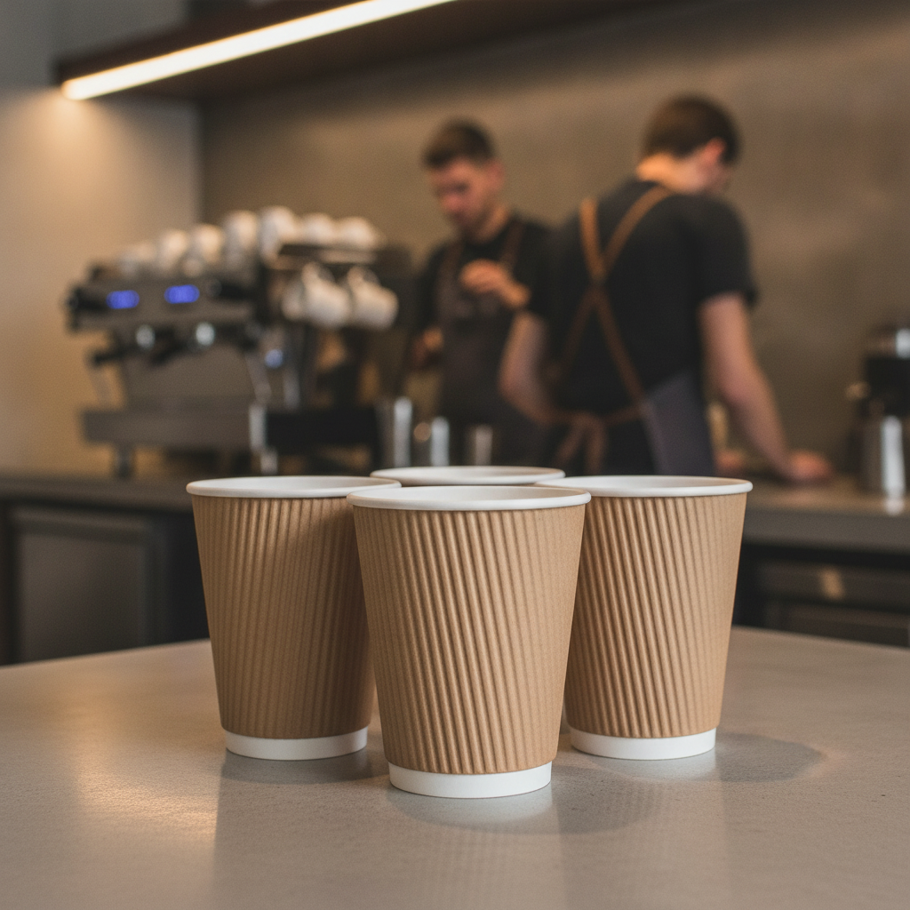 Cardboard Double Wall Coffee Cups 340ml for Takeaway Services (Pack of 500)