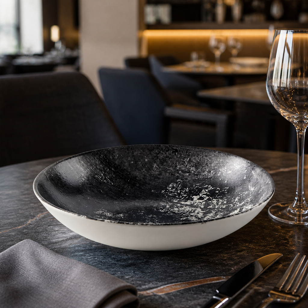 Urban Coupe Bowls in Black 248mm for Contemporary Dining