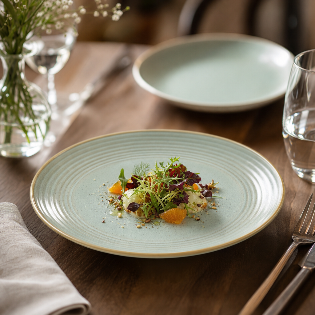 Coupe Plates 200mm Vitrified Stoneware for Dining Experiences (Pack of 12)