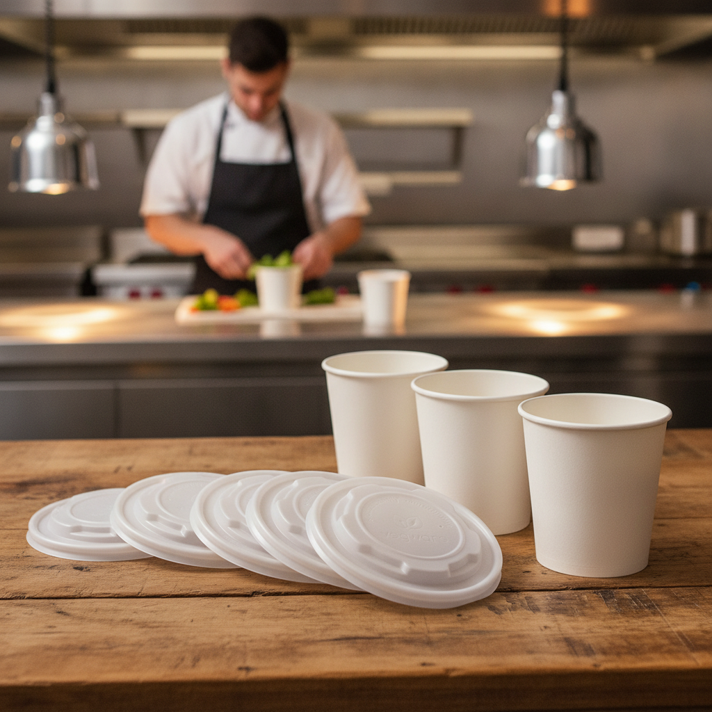 CPLA Clear Hot Food Pot Lids 170ml for Sustainable Serving (Pack of 50)