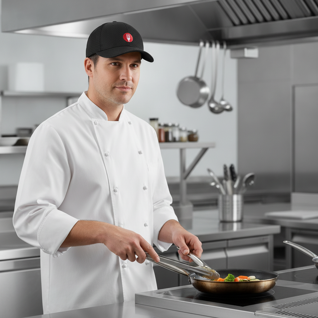 Polyester Cool Vent Baseball Cap in Black for Comfortable Wear
