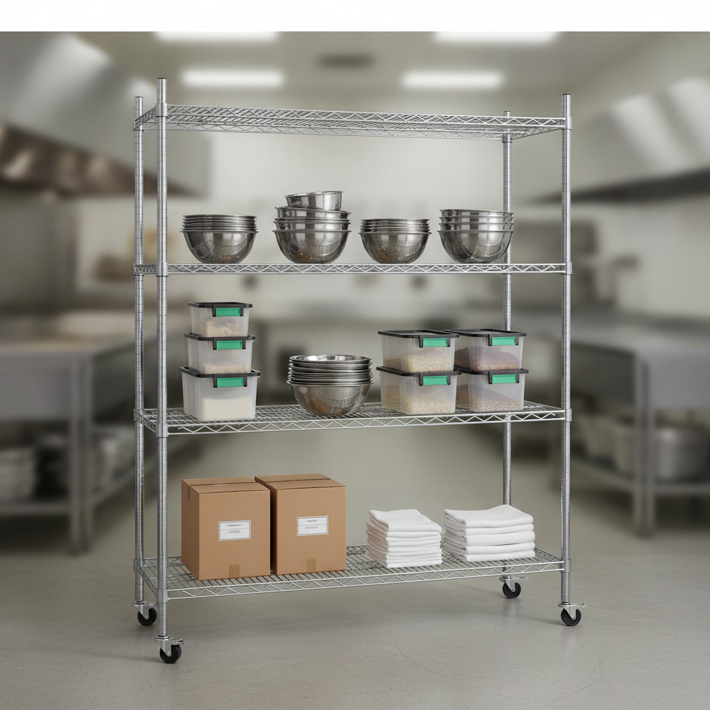 Zinc Coated Steel Wire Shelving Kit 1525x460mm for Storage Solutions
