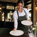 Coupe Plates 228mm White Vitrified Ceramic for Hospitality Use (Pack of 12)