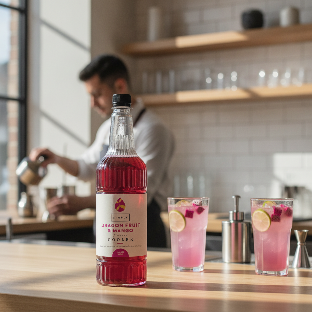 Dragon Fruit & Mango Cooler Syrup 1L for Refreshing Beverages