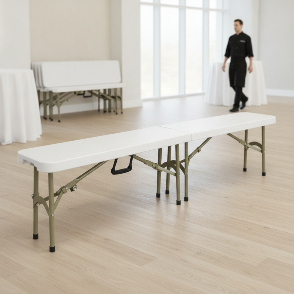 Polyethylene Folding Bench 1830mm for Events & Catering