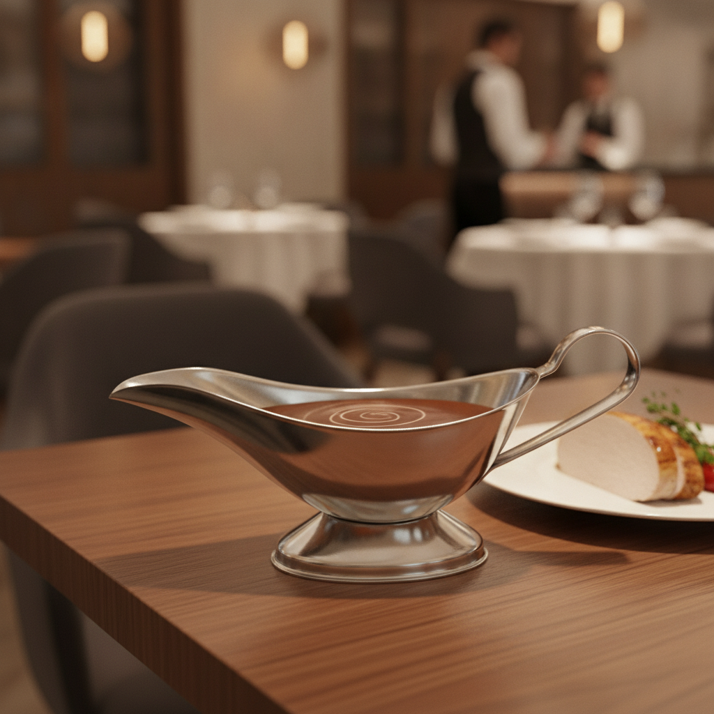 Stainless Steel Gravy Boat 450ml for Tabletop Use