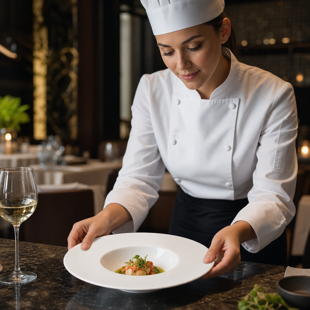 Medium Rim Bowls 280mm Porcelain for Fine Dining (Pack of 6)