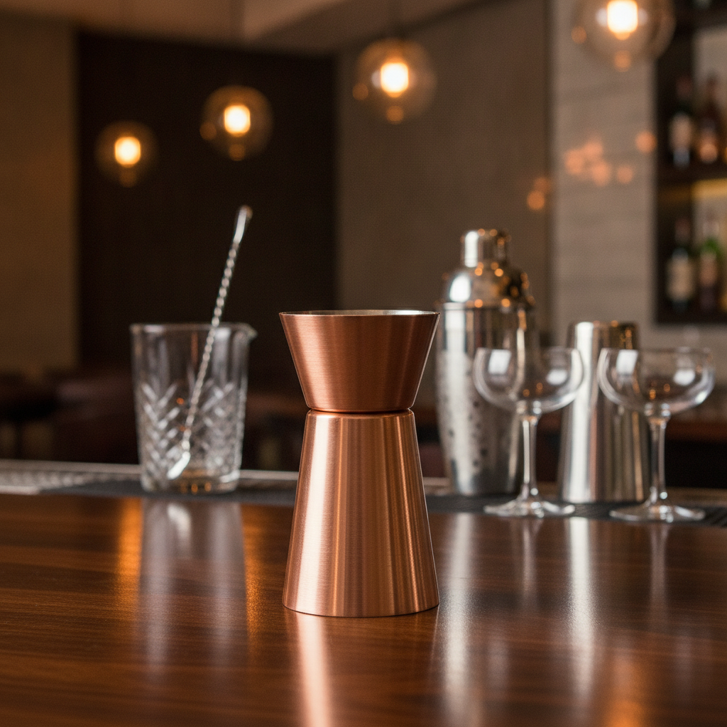 Copper-Plated Jigger 25ml/50ml for Professional Bartending