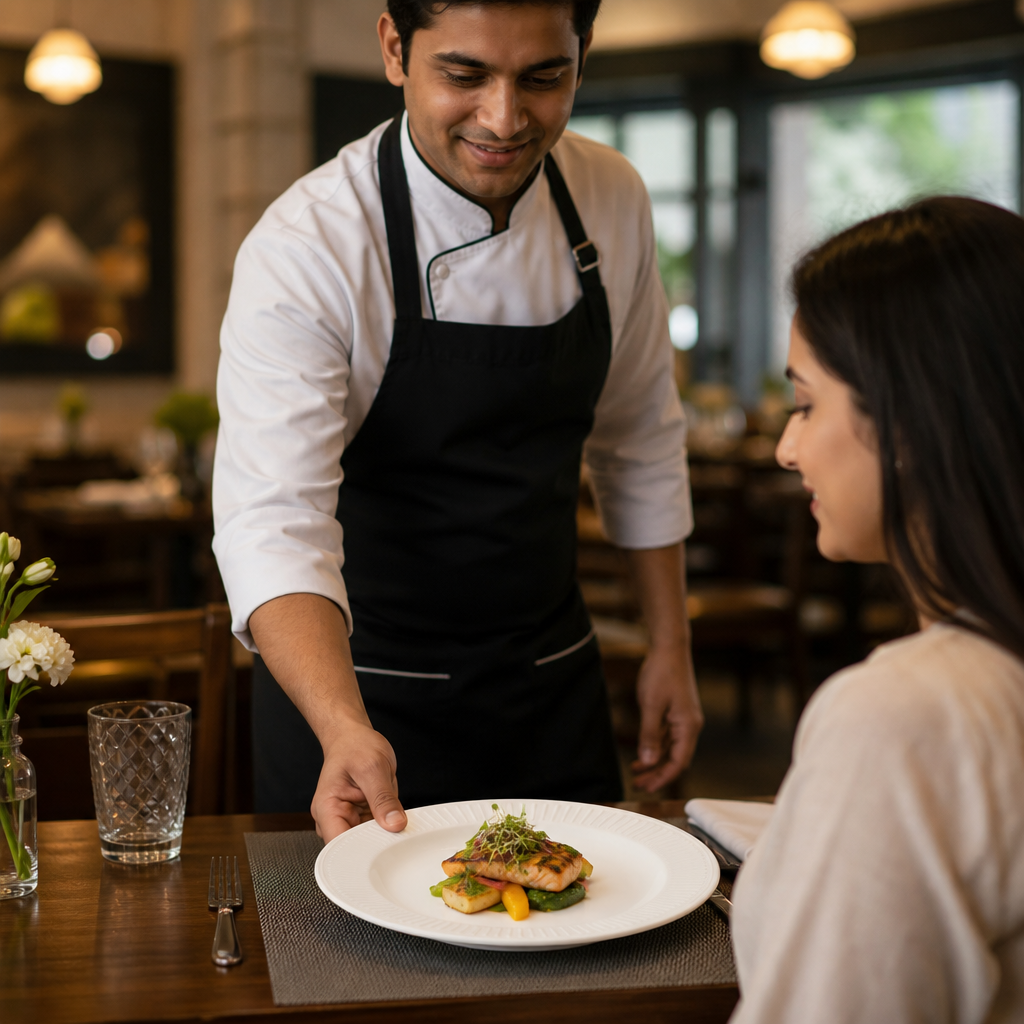 Rimmed Plates 210mm Vitrified Ceramic for Restaurants (Pack of 12)