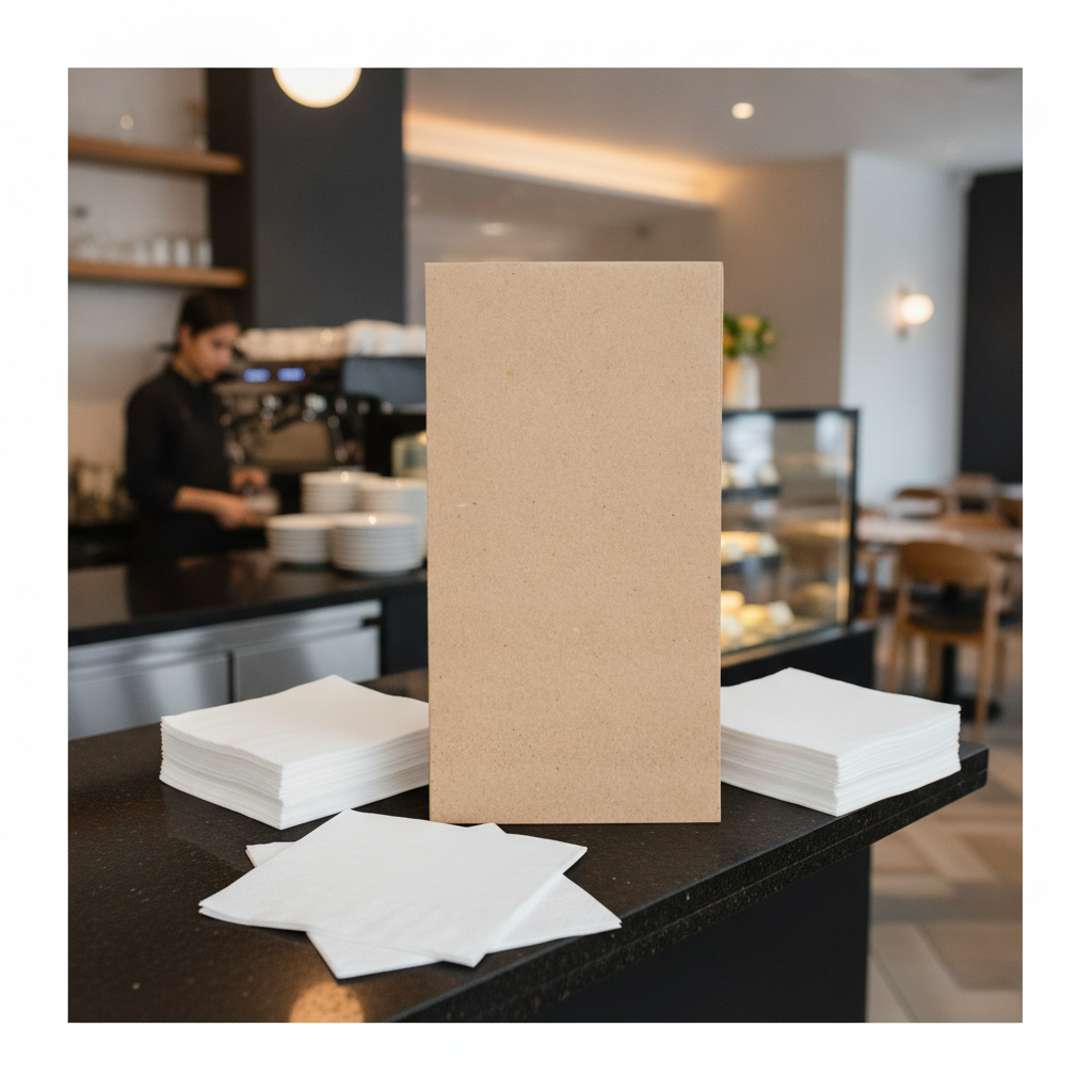 Recycled Paper Lunch Napkins 33x33cm for Cafés & Pubs (Pack of 2000)
