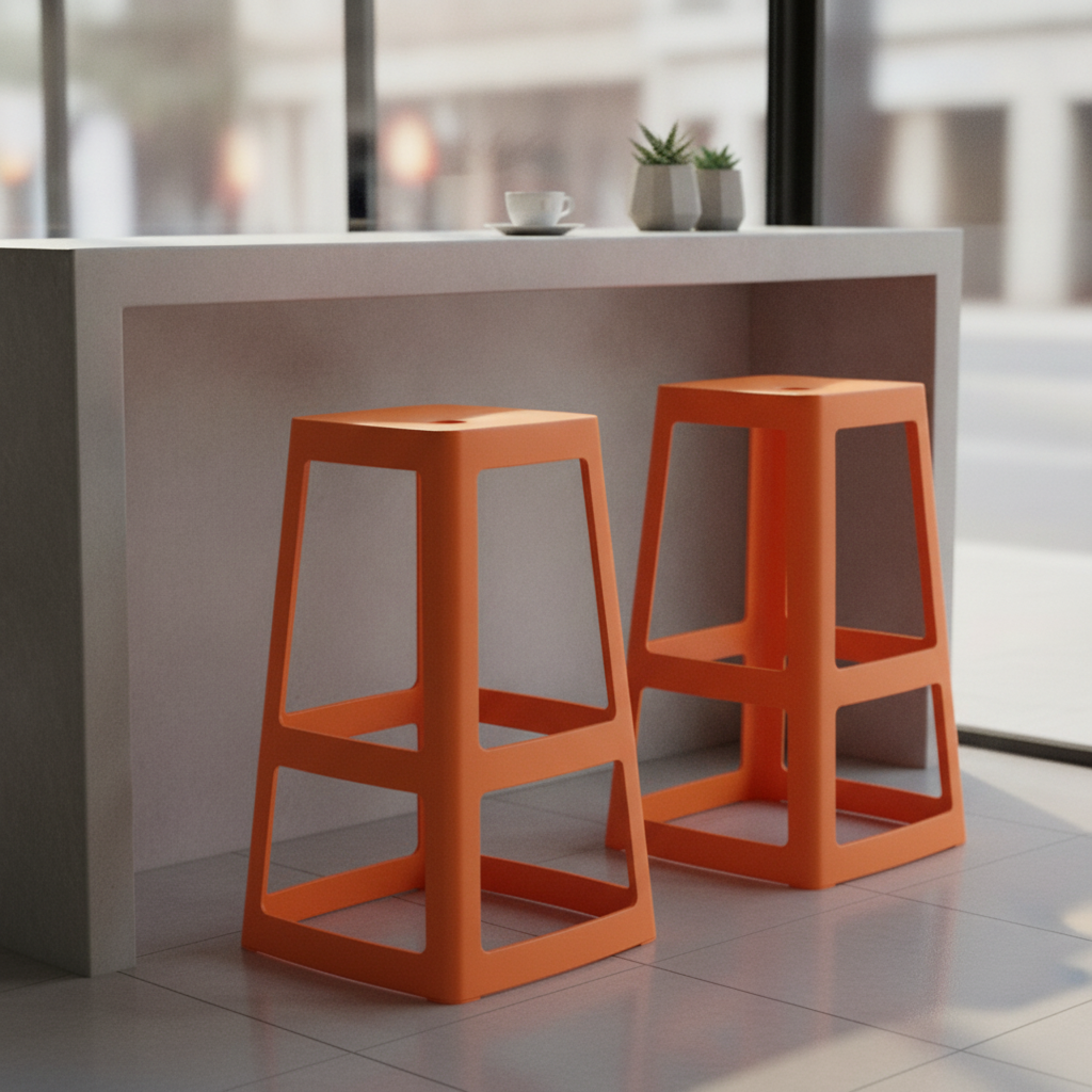 Polypropylene High Stools 750mm for Indoor & Outdoor Use (Pack of 2)