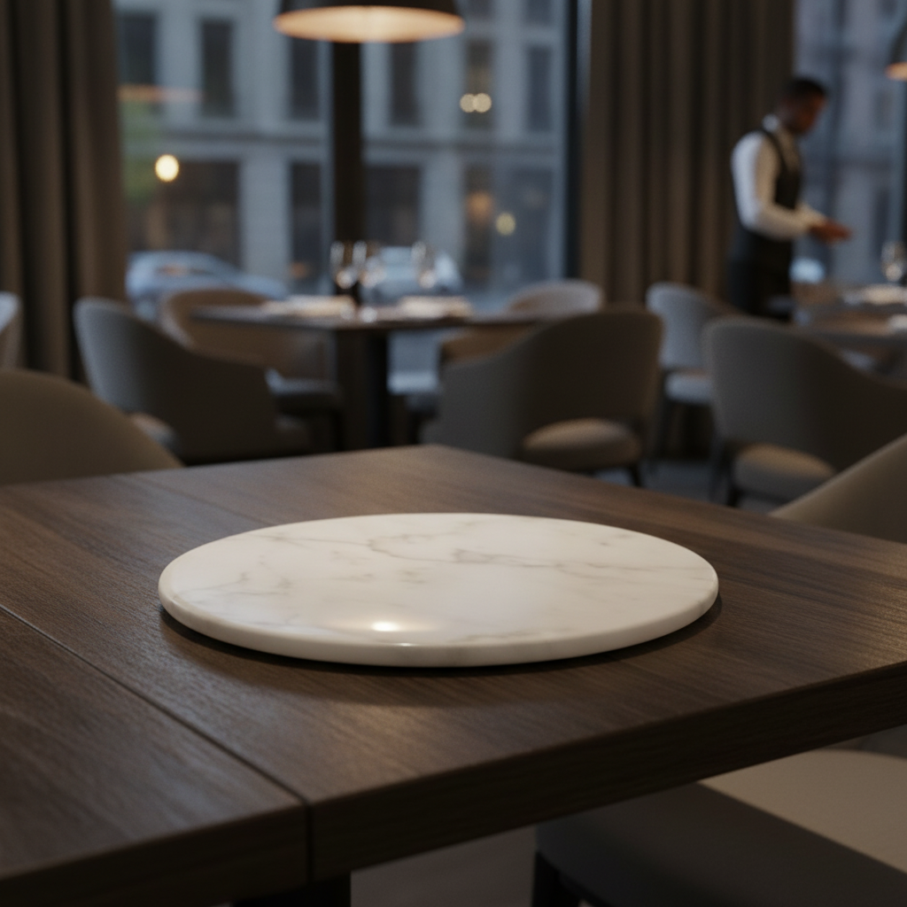 Marble Round Lid/Plate 160mm for Table Settings