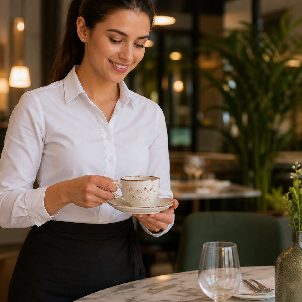 Alumina Vitrified Ceramic Low Cups 85ml for Catering (Pack of 36)