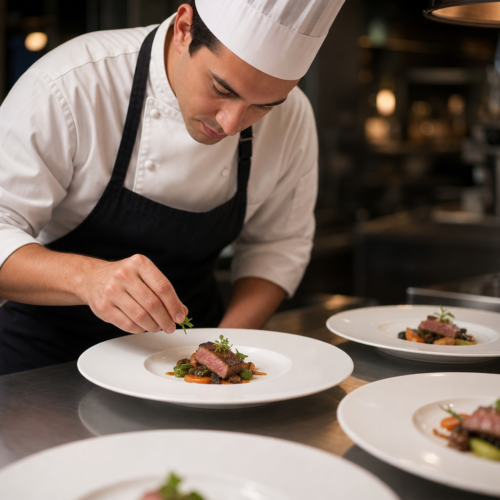 Wide Rim Plates 286mm Porcelain for Fine Dining (Pack of 6)