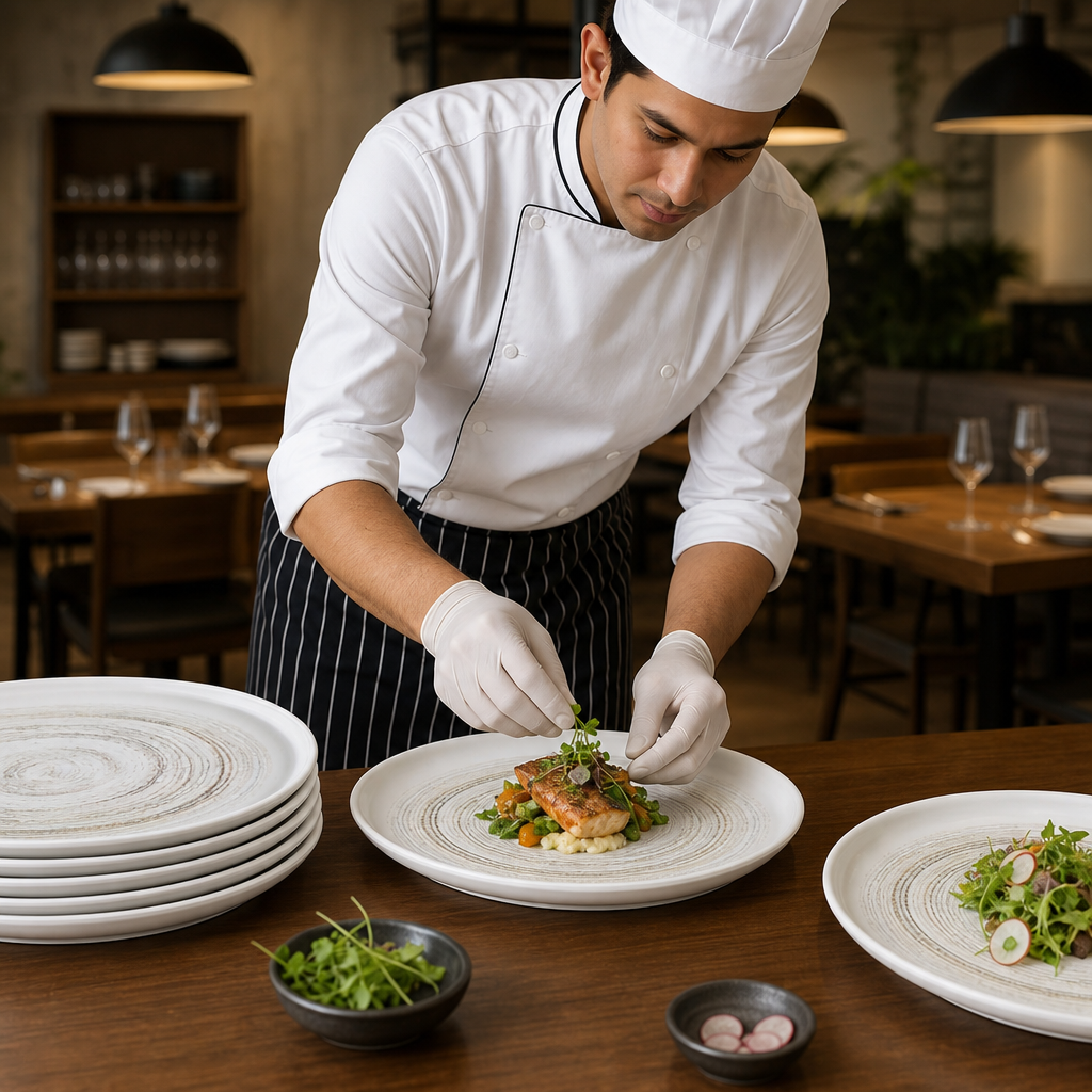 Walled Plates 260mm Vitrified Ceramic for Catering (Pack of 6)
