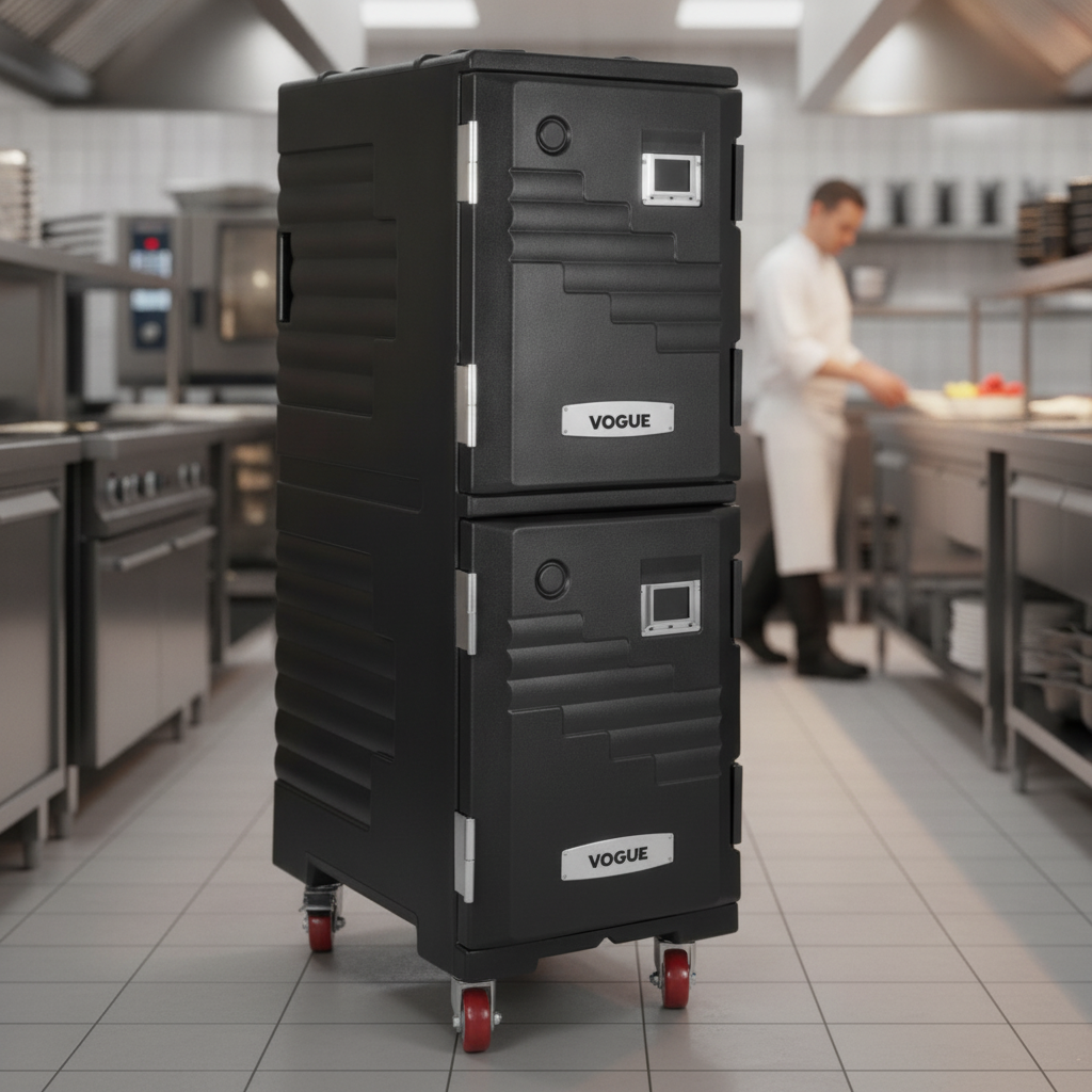 Low Density Polyethylene Double Compartment Food Pan Carrier for Catering & Hospitality