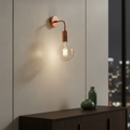 Copper Sleek Edison Wall Light 140mm for Modern Interiors