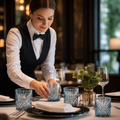Glass Blue Tumblers 300ml for Elegant Table Settings