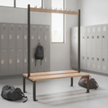 Powder Coated Steel Double-sided Island Seating for Schools & Gyms
