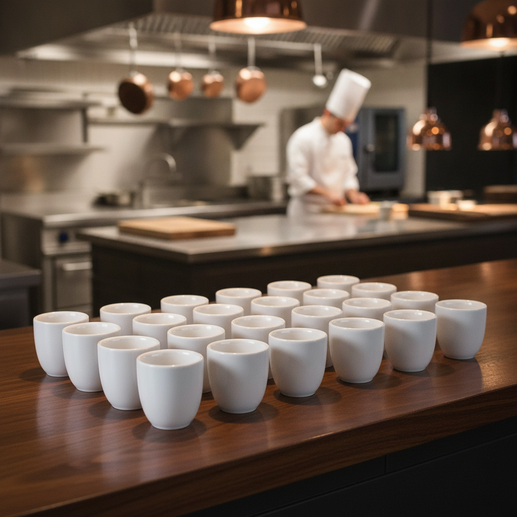 Porcelain Egg Cups 1.75kg for Professional Catering (Pack of 24)