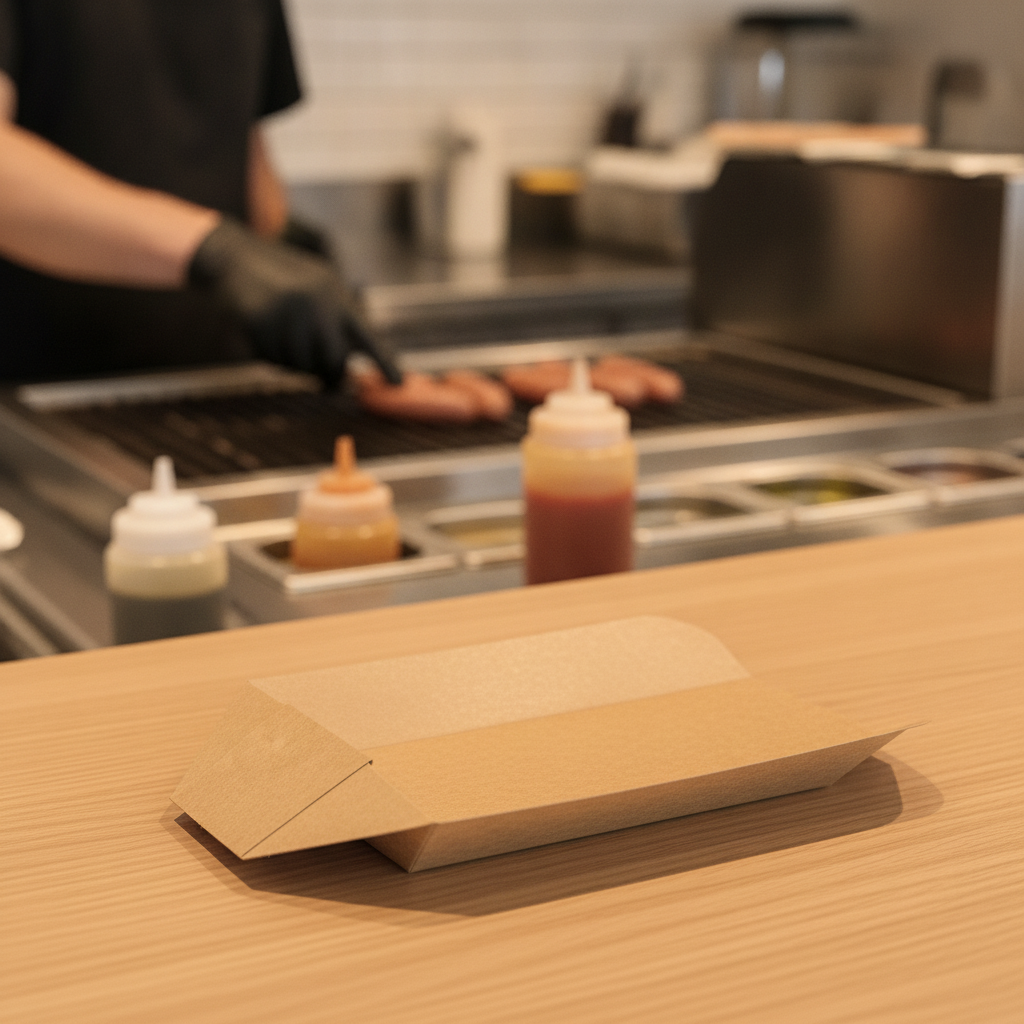 Recyclable Paperboard Hot Dog Tray Large for Takeaway (Pack of 500)